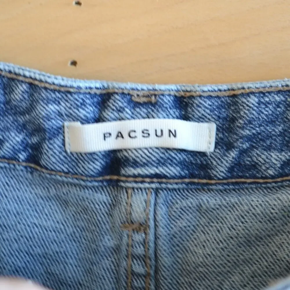 Pacsun Cutoff High Rise Festival Jean Shorts Size 25 Blue Jean